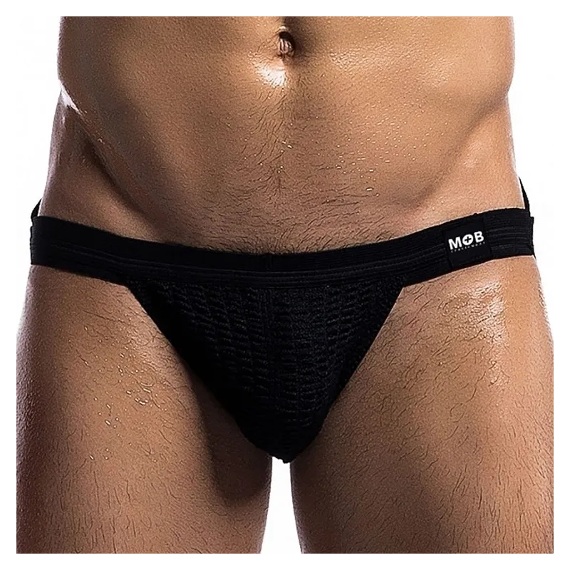 MOB Eroticwear Jockstrap Fetish Swim Noir
